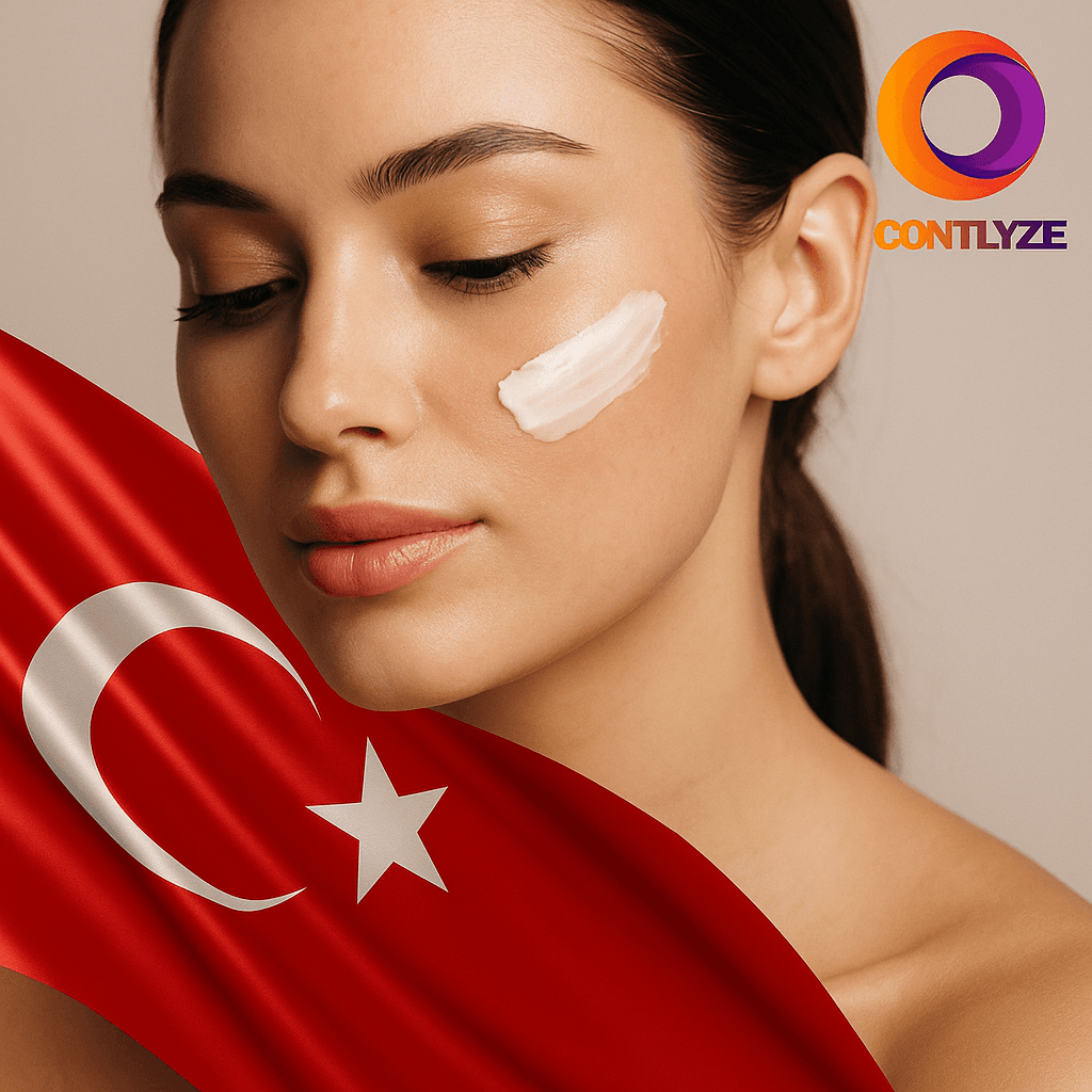 Turkish skin care marketing visual for Contlyze